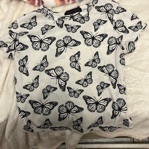 Butterfly crop top